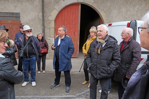 Thierry Lejeune et Michel Amoudry accueillent les visiteurs