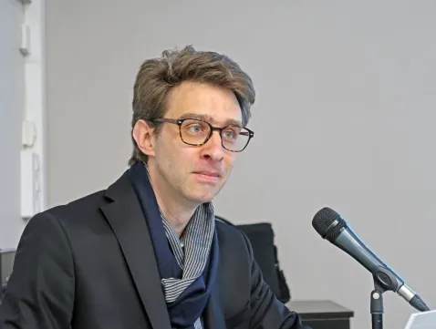 M. Bruchet, G. Le Tonnelier et J. Serand, archivistes au service d’Annecy et de la Haute-Savoie